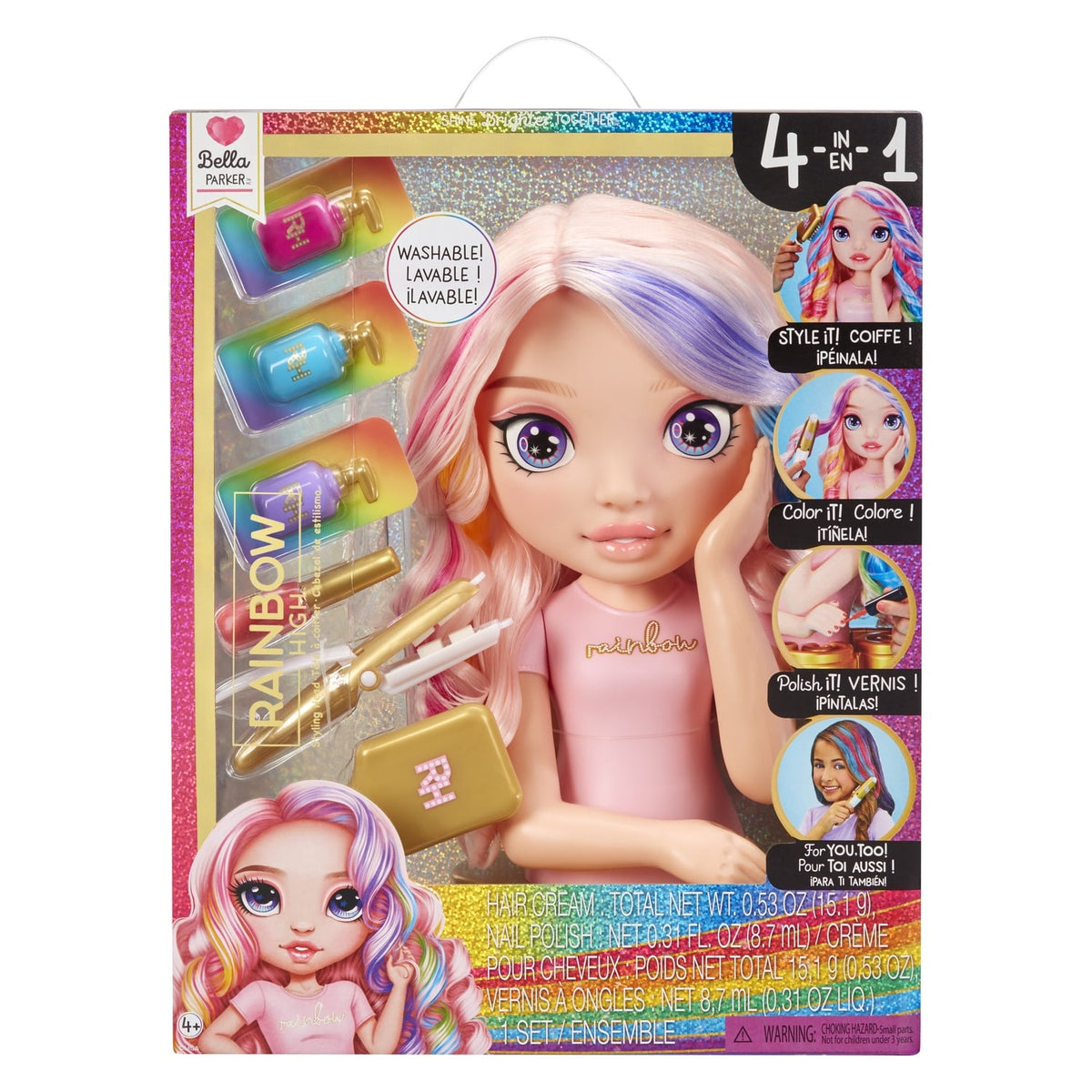 MGA Tête à coiffer Rainbow High Bella 33cm