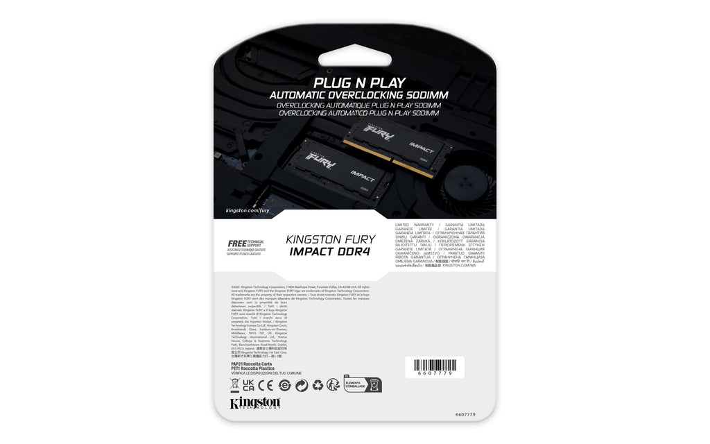 Kingston Technology FURY 32GB 3200MT/s DDR4 CL20 SODIMM Impact