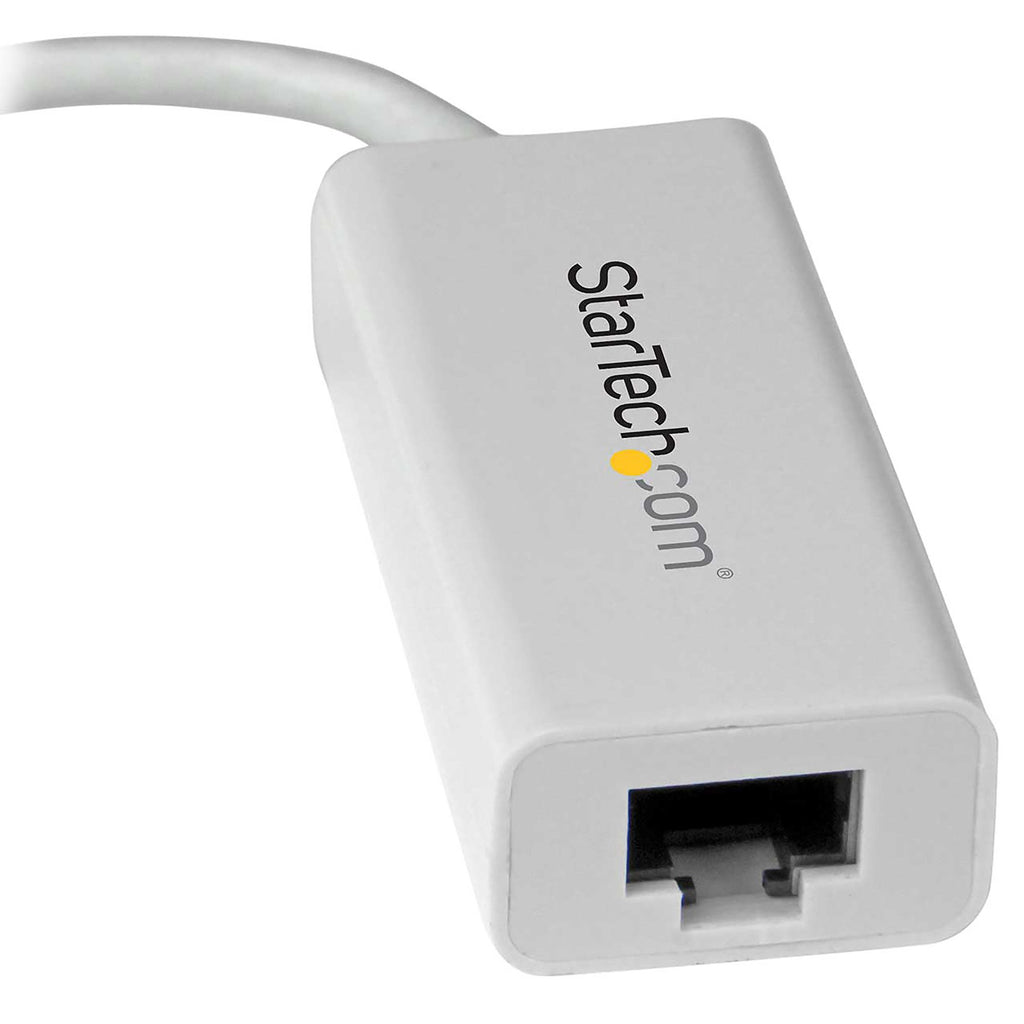 StarTech.com Adaptateur USB-C vers Gigabit Ethernet RJ45, Blanc, Compatible Thunderbolt 3, Windows et Mac