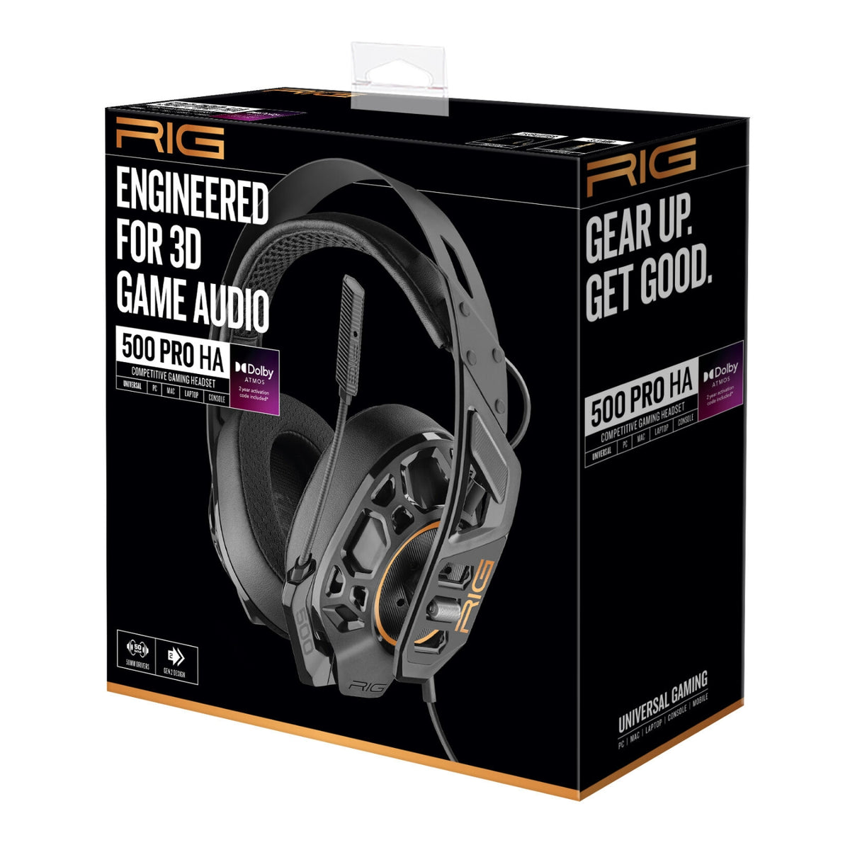 Nacon Casque-micro RIG 500 PRO HA noir PS4