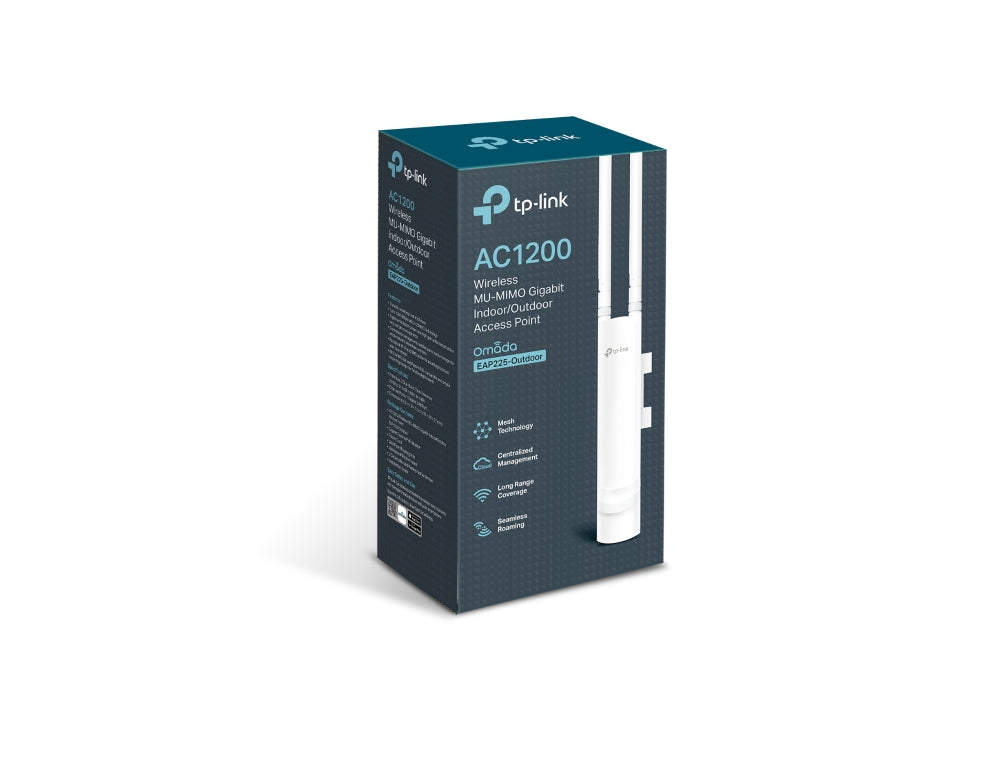 TP-Link Omada EAP225-Outdoor 1200 Mbit/s Blanc Connexion Ethernet, supportant l'alimentation via ce port (PoE)