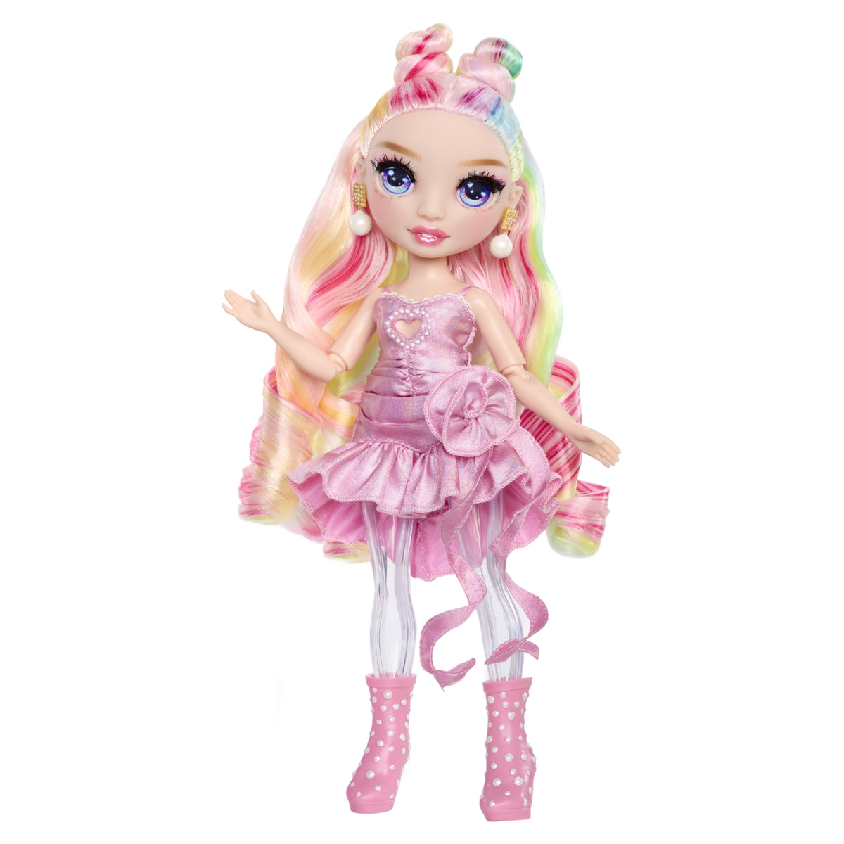 MGA Rainbow High Shimmer avec slime Bella Rose 27cm