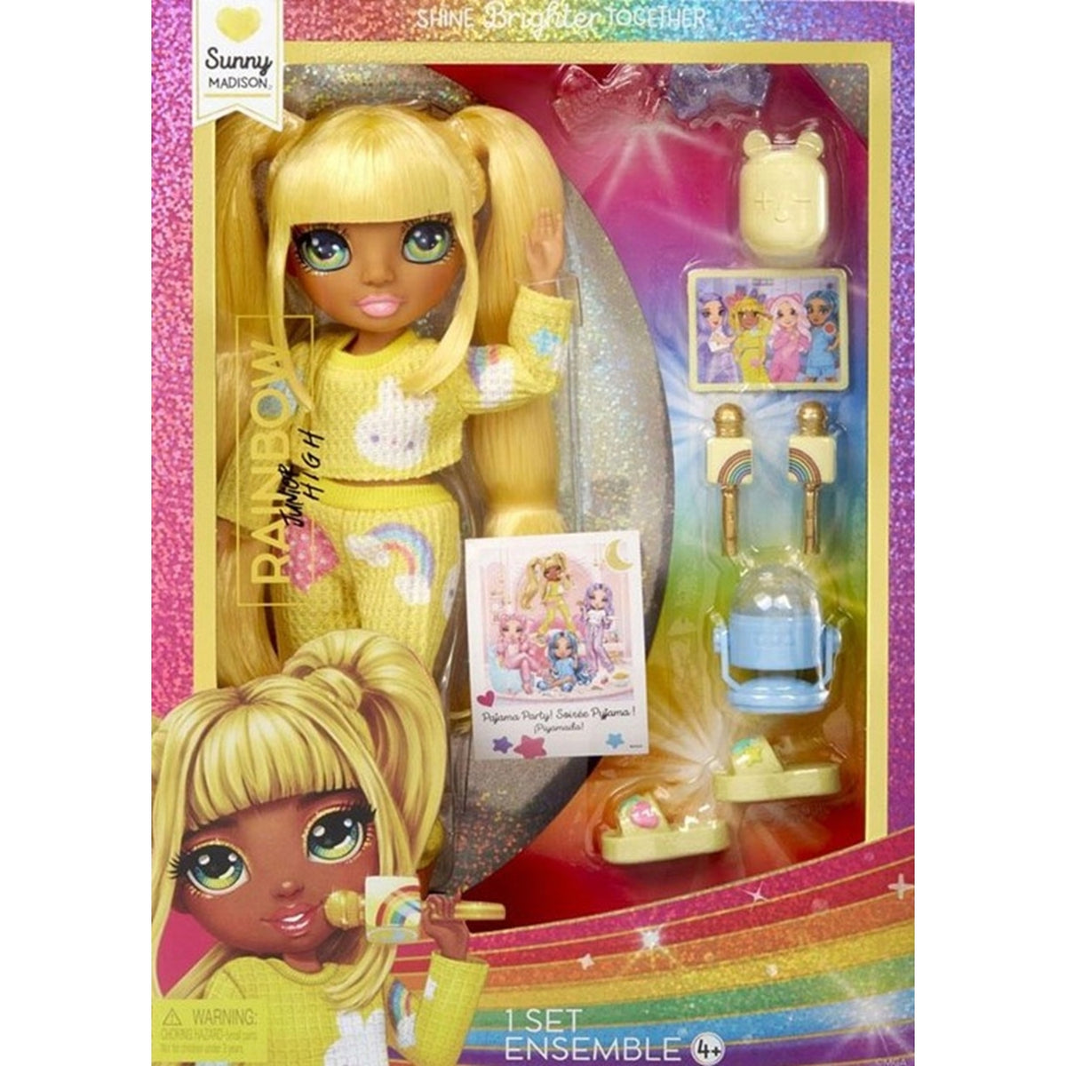 MGA Rainbow High Junior High Pyjama Party Sunny 22cm
