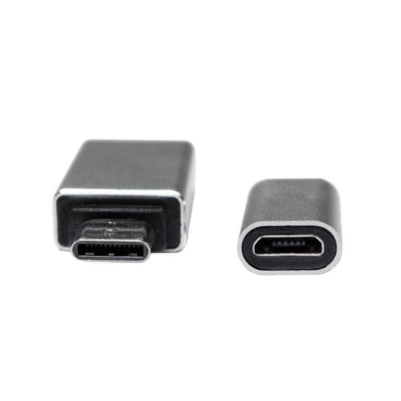LogiLink AU0040 Adaptateur USB 3.1 Type C vers USB 3.0 Type A et Micro USB 2.0, Aluminium