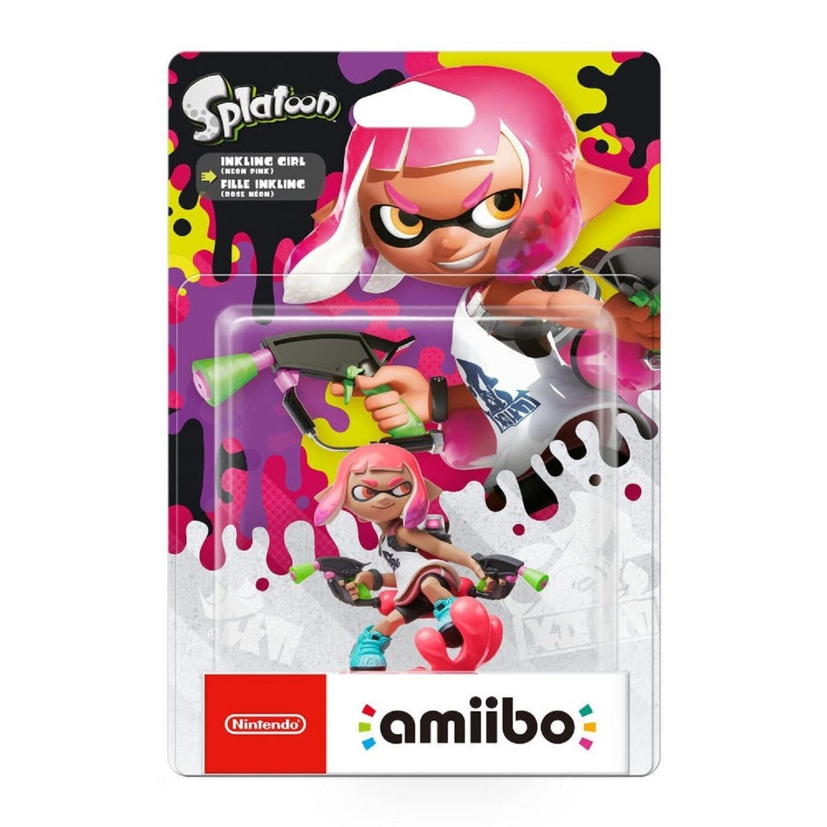 Nintendo Figurine Amiibo Splatoon - Fille Inkling (rose Néon)