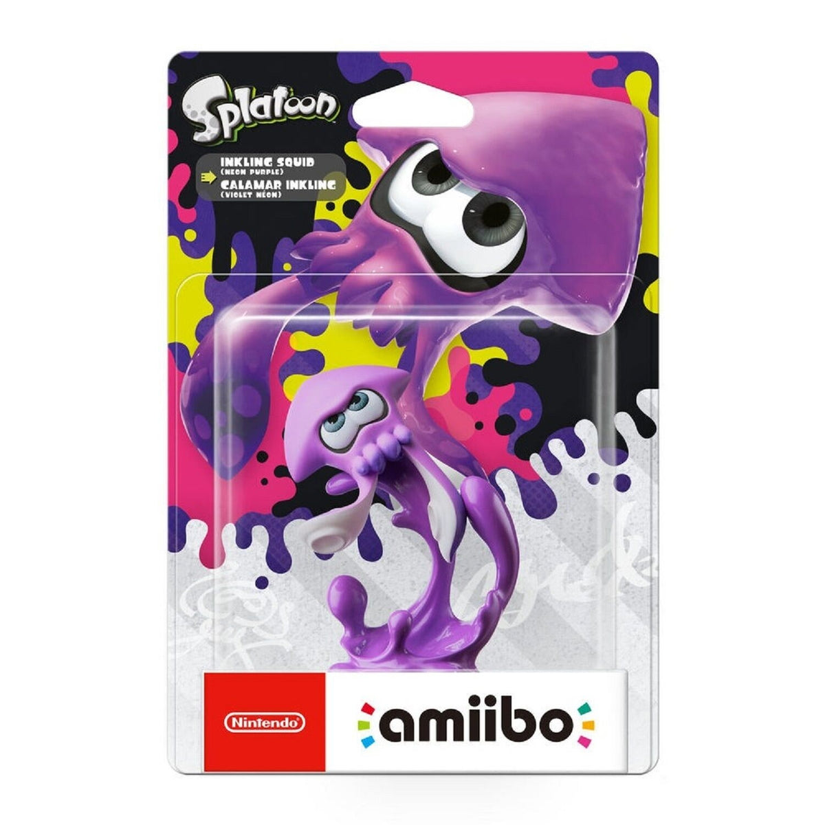 Nintendo Figurine Amiibo Splatoon - Calamar Inkling (violet Néon)