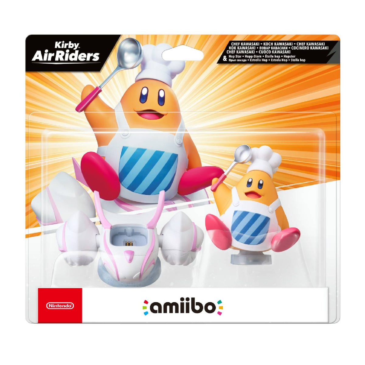 Nintendo Figurine Amiibo Kirby Air Riders - Chef Kawasaki et Etoile Hop
