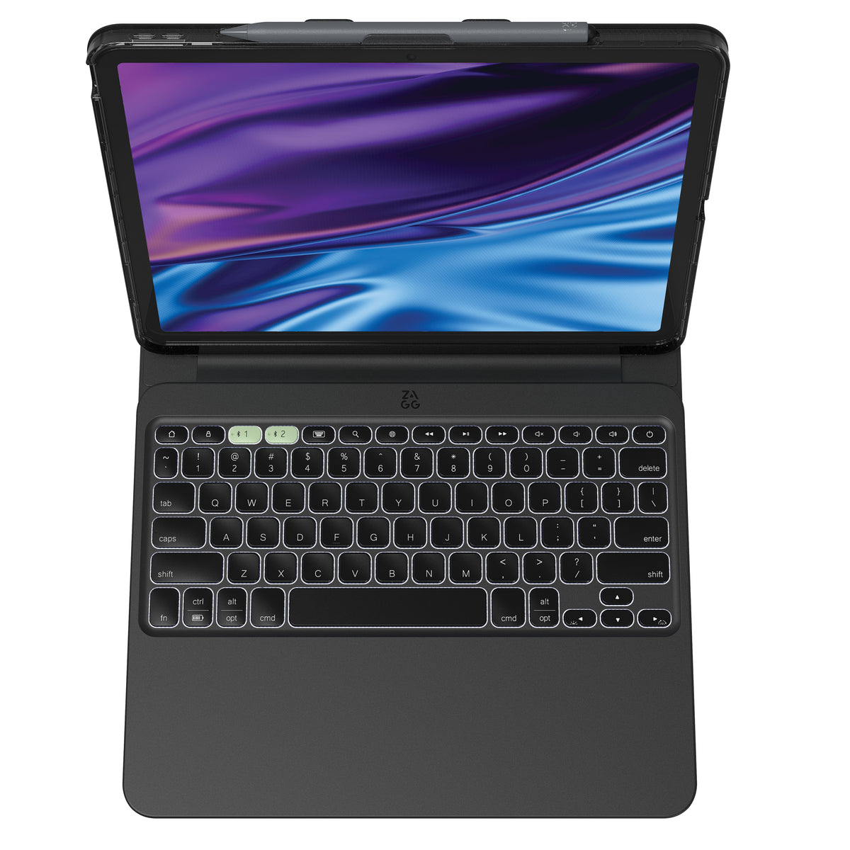 ZAGG Pro Keys 2 Clavier Bluetooth Nordique pour iPad Air 13 (M2), Noir
