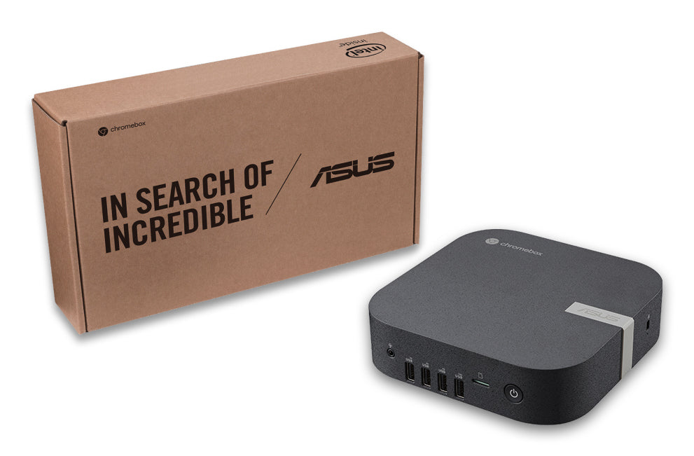 ASUS Chromebox CHROMEBOX6-S3006UN Intel Core 3 100U 8 Go DDR5-SDRAM 128 Go SSD ChromeOS Mini PC Noir
