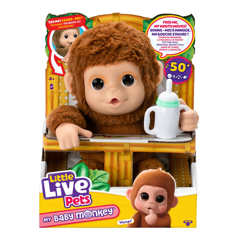 Moose Toys Little Live Pets Mon bébé Singe