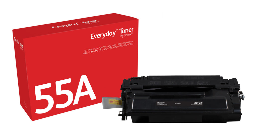 Toner Everyday™ Noir de Xerox compatible avec HP 55A (CE255A), Capacité standard