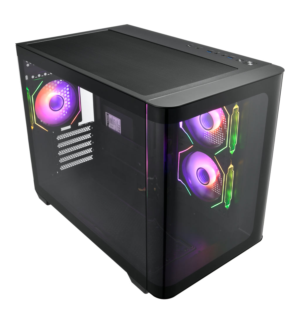 FSP S380-BA Micro Tower Noir - vue 3