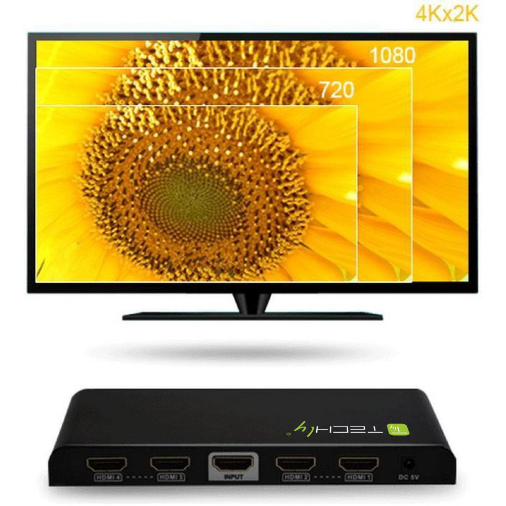Répartiteur Vidéo HDMI-4K4 1x HDMI vers 4x HDMI, Résolution 4K