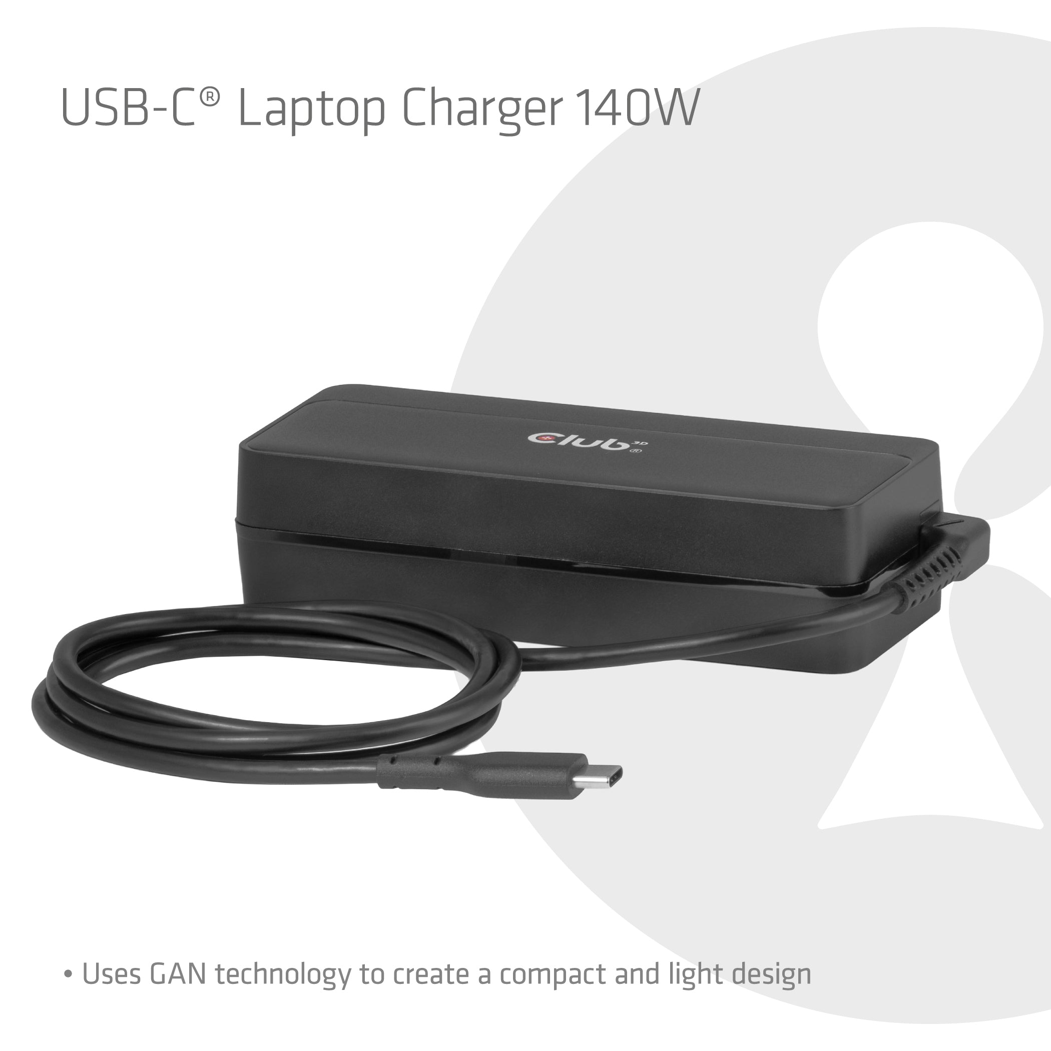 CLUB3D Chargeur USB-C® pour ordinateur portable 140 W