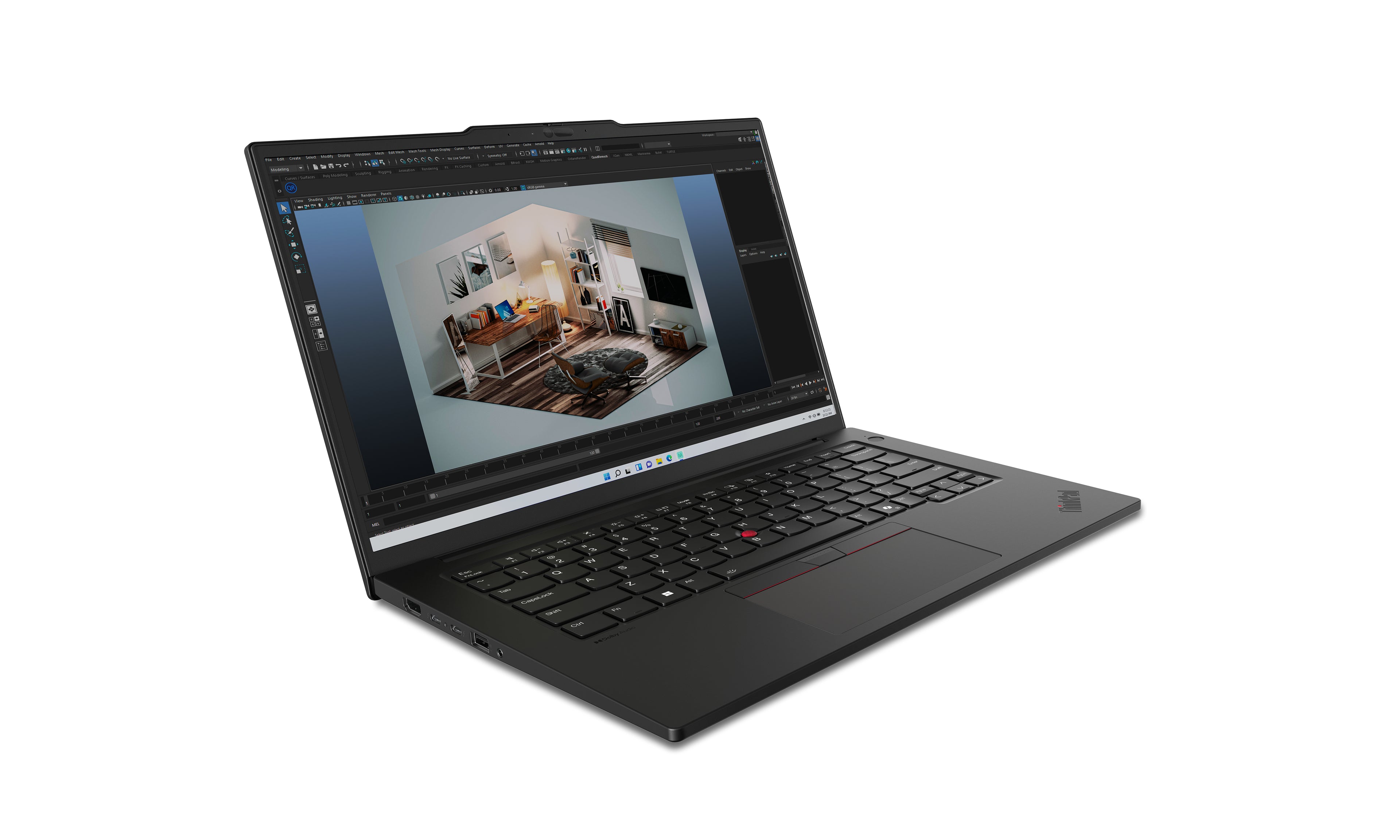Lenovo ThinkPad P14s Gen 5 (Intel) Intel Core Ultra 7 155H Ordinateur portable 36,8 cm (14.5") WQXGA 32 Go DDR5-SDRAM 1 To SSD NVIDIA RTX 500 Ada Wi-Fi 6E (802.11ax) Windows 11 Pro Allemand Noir