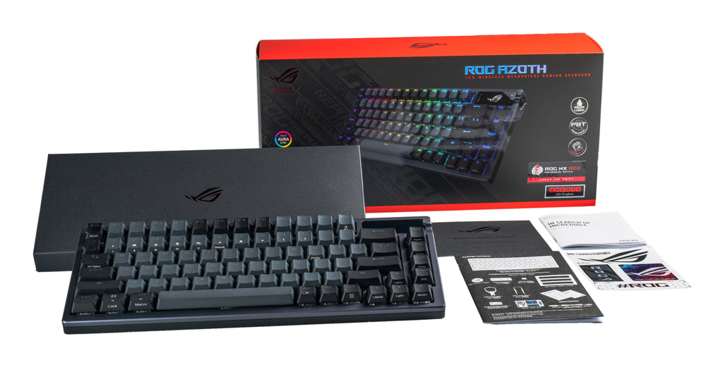 ASUS ROG AZOTH clavier Gaming USB + RF Wireless + Bluetooth Noir