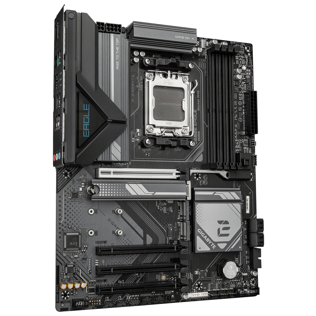 GIGABYTE B650E EAGLE Carte Mère – Processeurs AMD Ryzen 9000 Series, VRM 8+2+2 phases, jusqu’à 8200 MHz DDR5 (OC), 1x PC