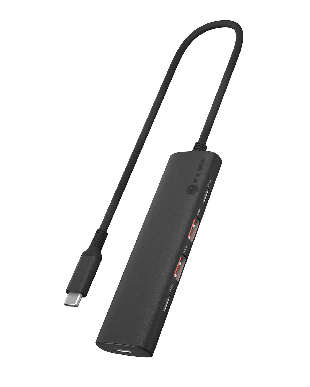 Hub USB 3.2 Gen 2 (3.1 Gen 2) Type-C IB-HUB1437-CPD, Aluminium, Noir