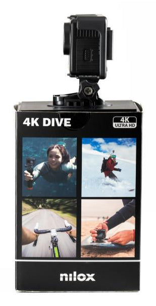 Nilox 4K DIVE Caméra pour Sports d'Action, 4K Ultra HD, CMOS 4 MP, 108 g