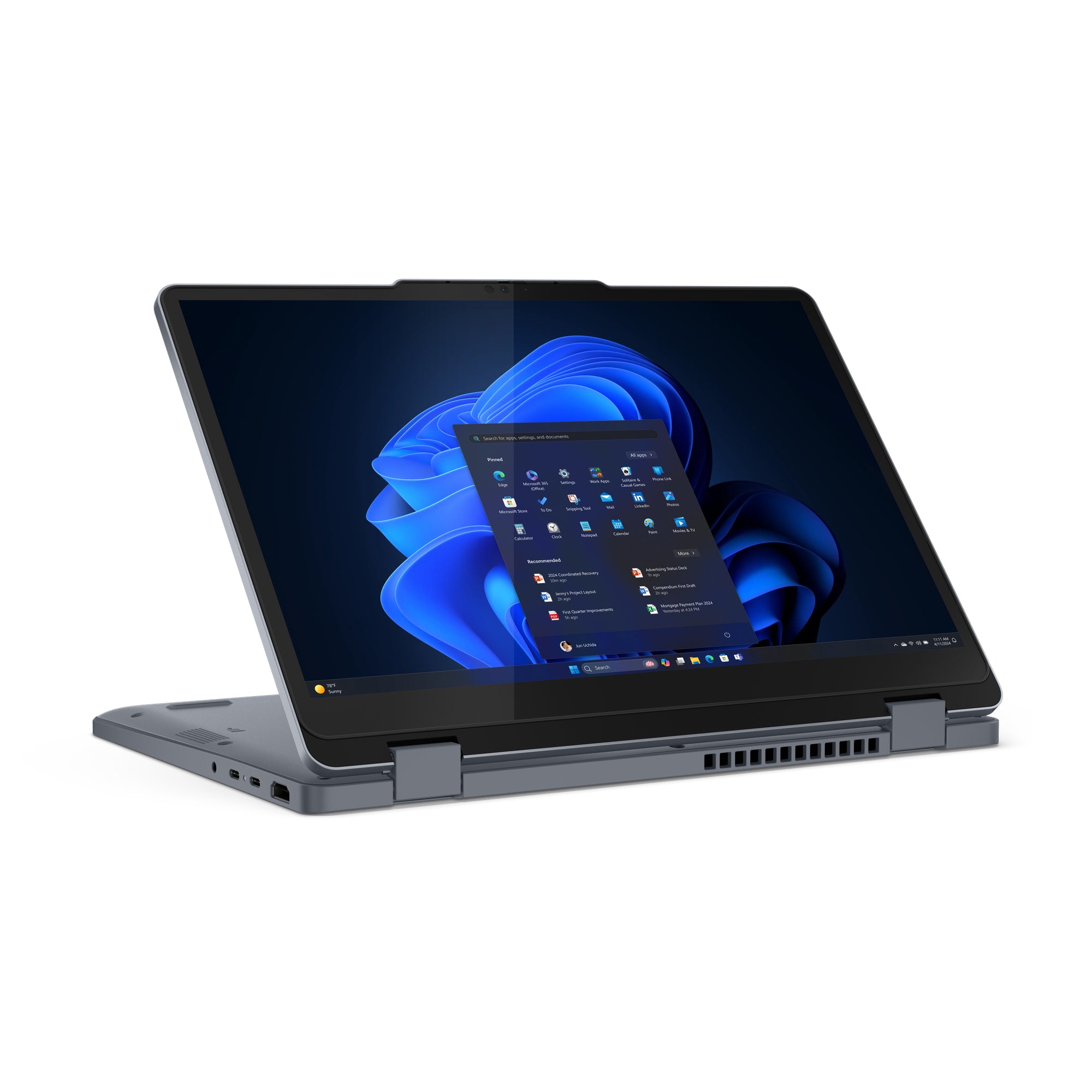 Lenovo 13w 2-in-1 Gen 3 Intel Core 5 120U Hybride (2-en-1) 33,8 cm (13.3") Écran tactile WUXGA 16 Go DDR5-SDRAM 512 Go SSD Wi-Fi 6E (802.11ax) Windows 11 Pro Allemand Gris
