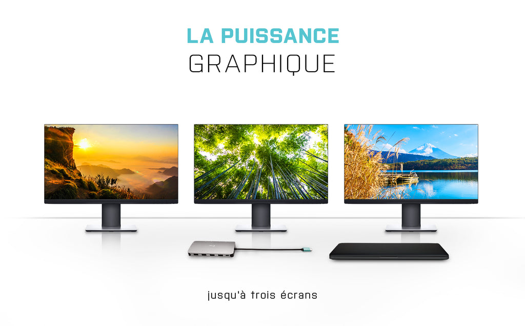 i-tec Metal USB-C Nano Station d'accueil Triple Affichage et Power Delivery 100W