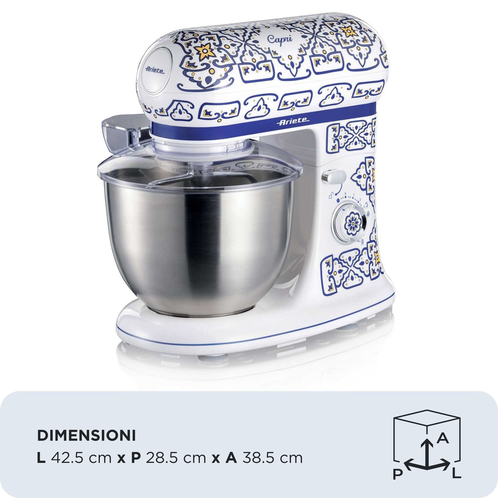 Ariete 1588/0C Robot mixer 1200 W Blanc, Bleu clair - vue 4