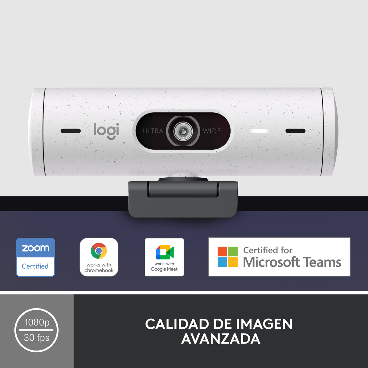 Logitech BRIO 500 1920 x 1080 Webcam Fortrådet