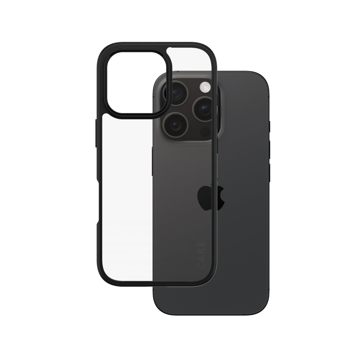 PanzerGlass CARE™ by ® Urban Combat Case Transparent w. Black Frame iPhone 16 Pro coque de protection pour téléphones portables Housse