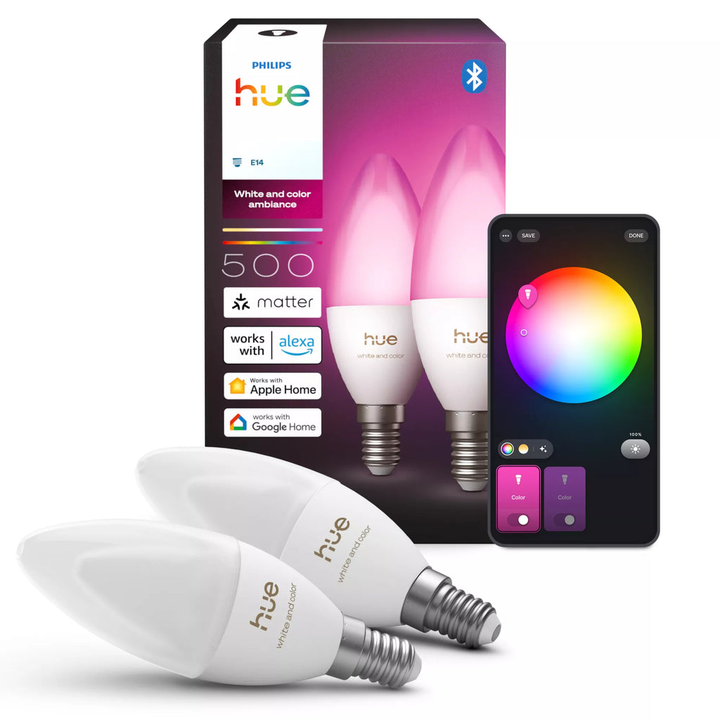 Philips Hue White and Color ambiance Flamme B39 - Ampoule LED connectée E14