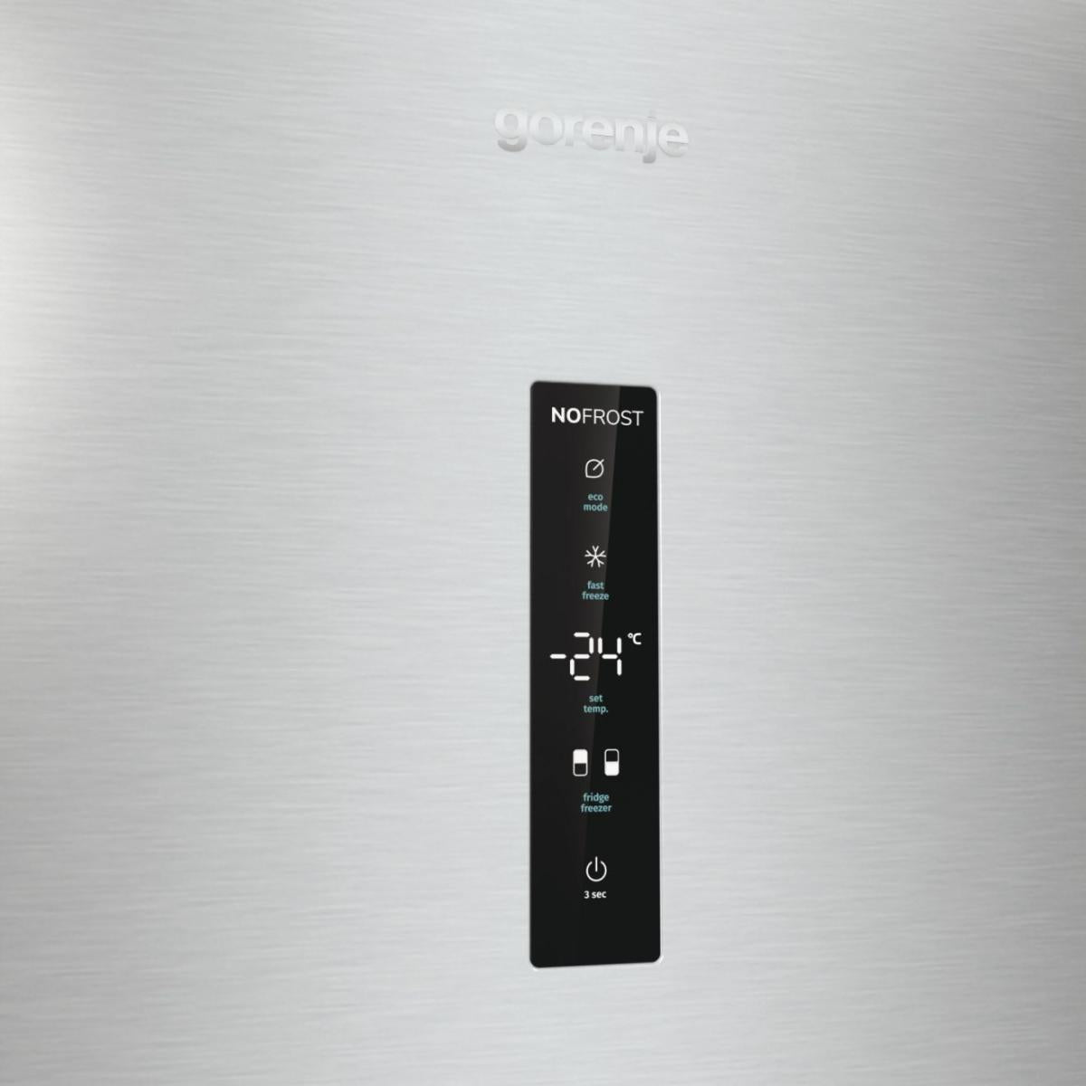 Gorenje G600 NRK620CA2XL4 Pose libre 331 L Gris, Acier inoxydable, Gris foncé