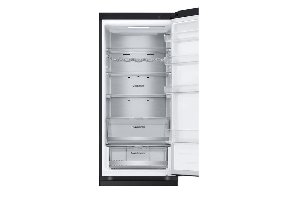 LG GBV7270BEV réfrigérateur-congélateur Pose libre 387 L Noir