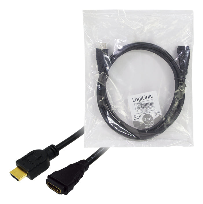 LogiLink HDMI/HDMI, 3.0m câble HDMI 3 m HDMI Type A (Standard) Noir