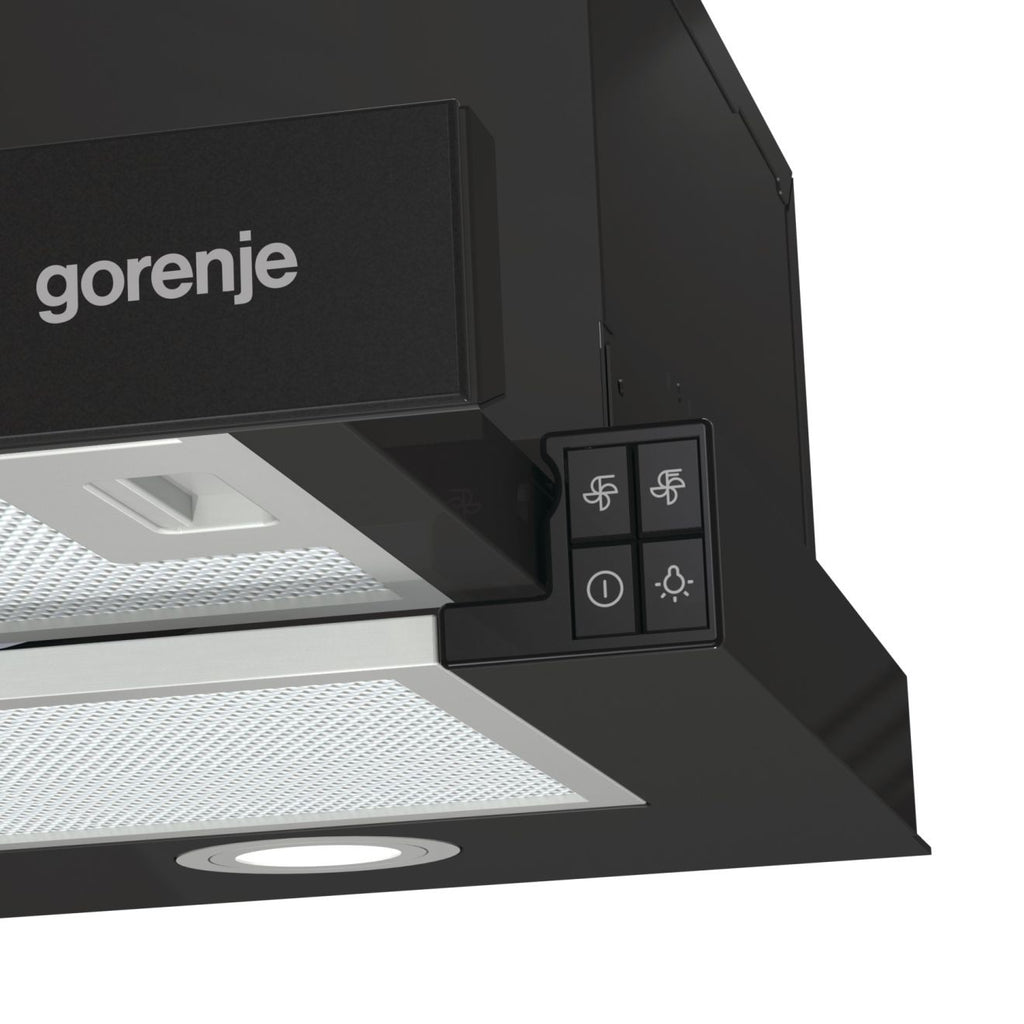 Gorenje TH62E4BG Semi-intégrée (semi-encastrée) Noir 450 m³/h