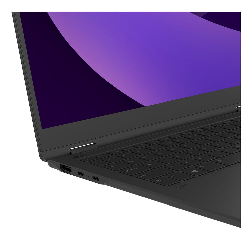 LG Gram Pro 16TB90TP Intel Core Ultra 7 255H Hybride (2-en-1) 40,6 cm (16") Écran tactile WQXGA+ 16 Go LPDDR5x-SDRAM 1 To SSD Wi-Fi 7 (802.11be) Windows 11 Pro Allemand Noir