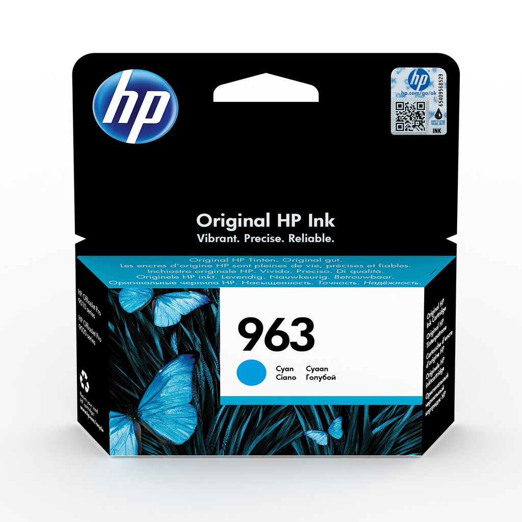 HP Cartouche d'encre HP 963 Cyan authentique