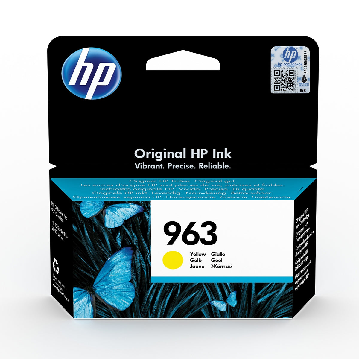 HP Cartouche d'encre d'origine jaune 963