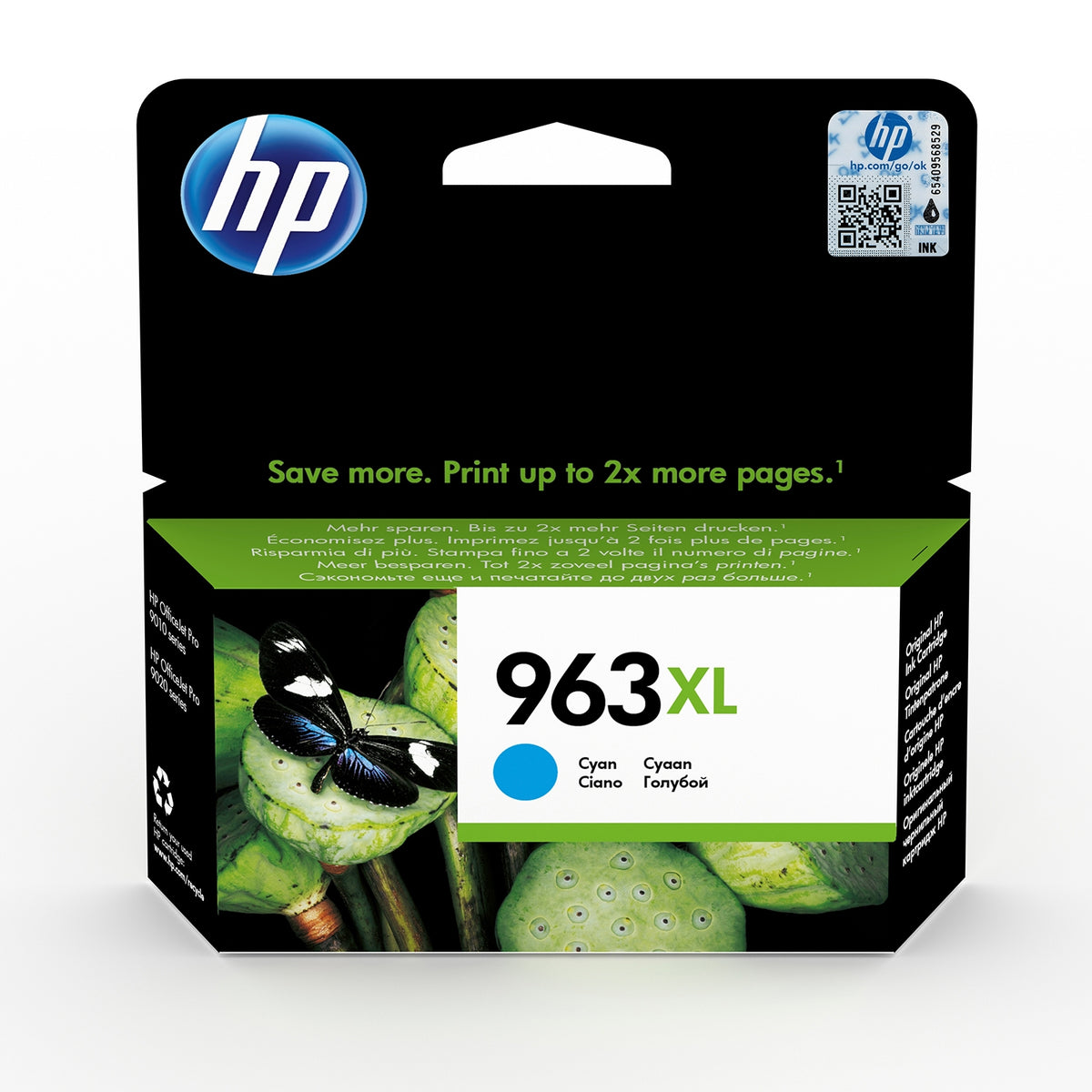 HP Cartouche d'encre d'origine cyan 963XL