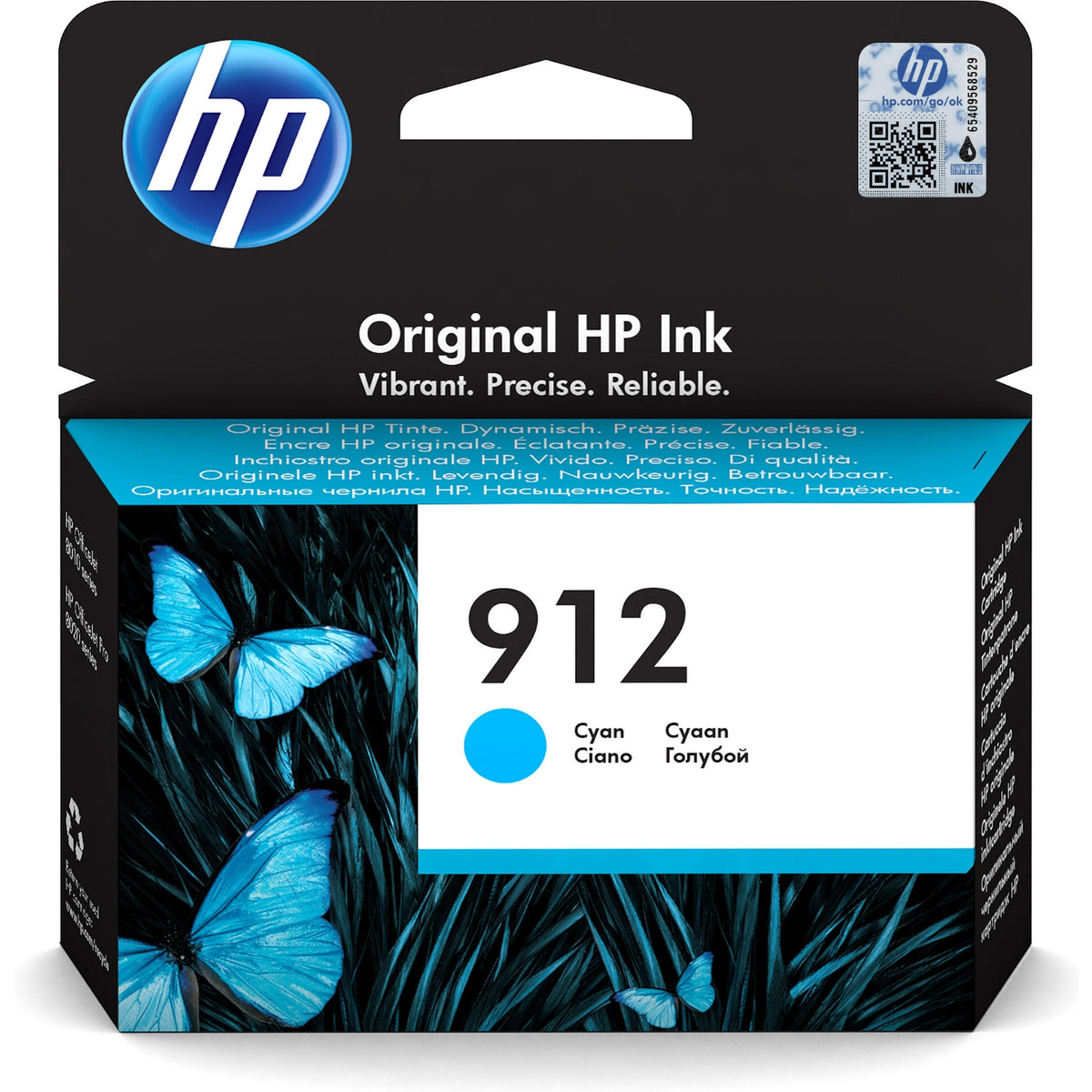 HP Cartouche d'encre d'origine cyan 912