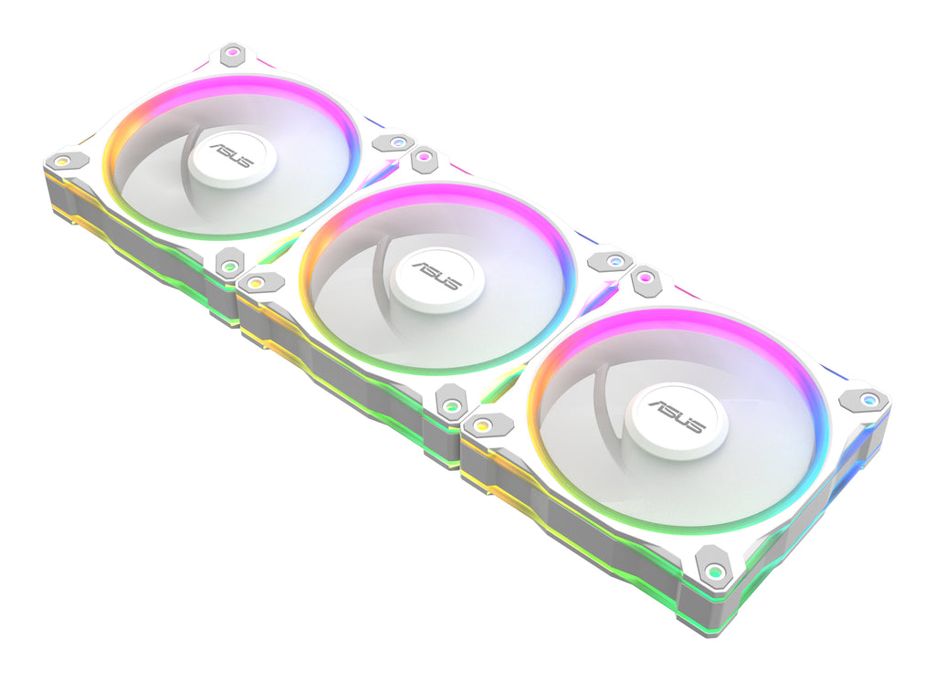 ASUS Prime MR120 Fan ARGB Reverse White 3in1 Boitier PC Ventilateur 12 cm Blanc 3 pièce(s)