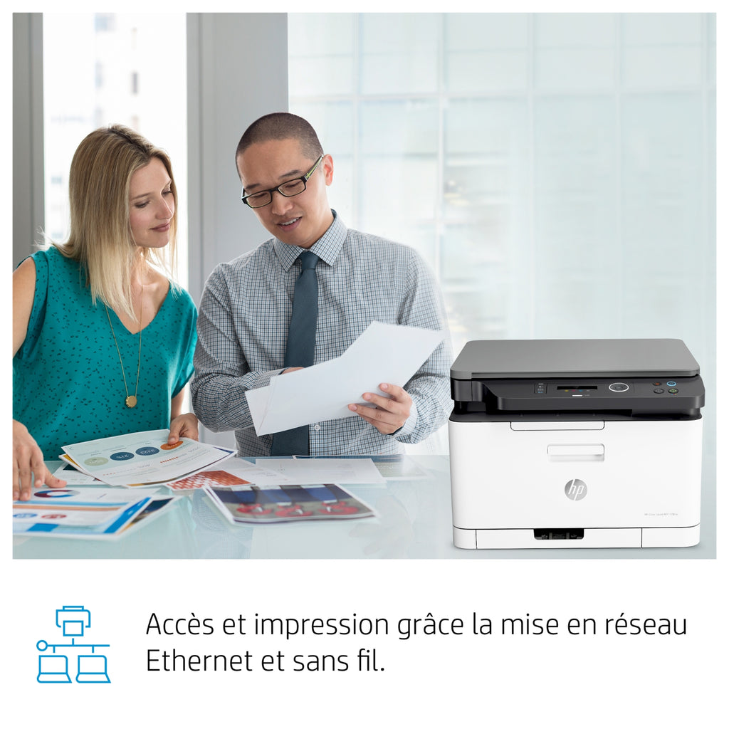 HP Imprimante multifonctions laser Laserjet MFP 178nw