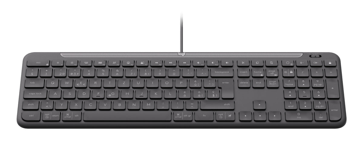 Logitech Signature Slim Wired K620 for Business Tastatur Saks Kablet Internationalt engelsk