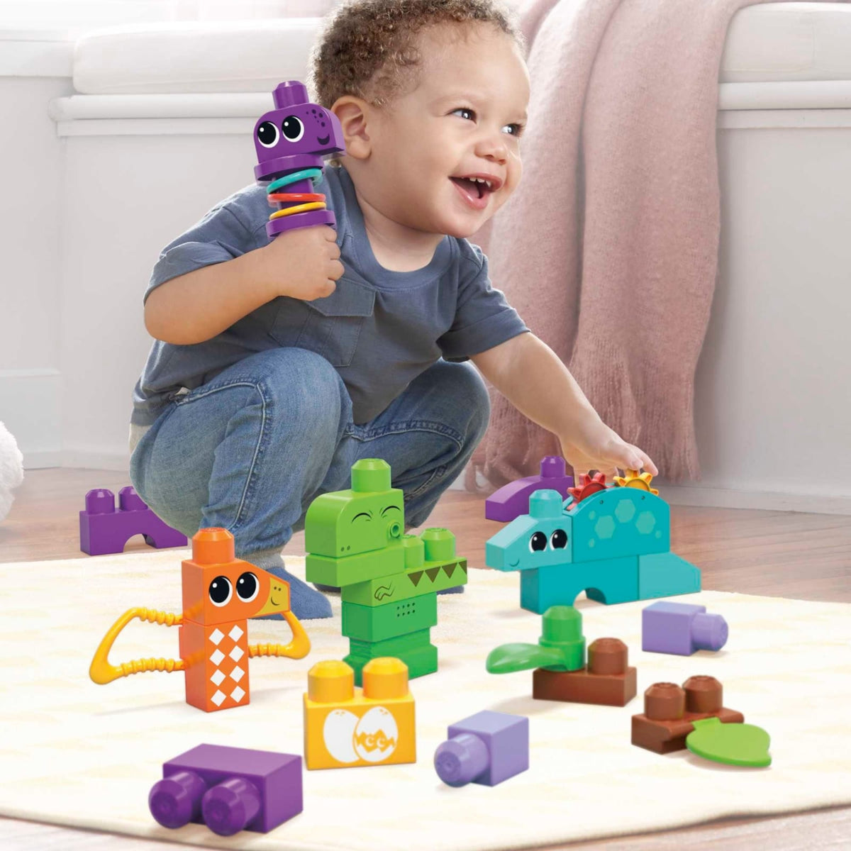 Mattel Dinosaures Couic et Croq' fonction sensorielle Mega Bloks