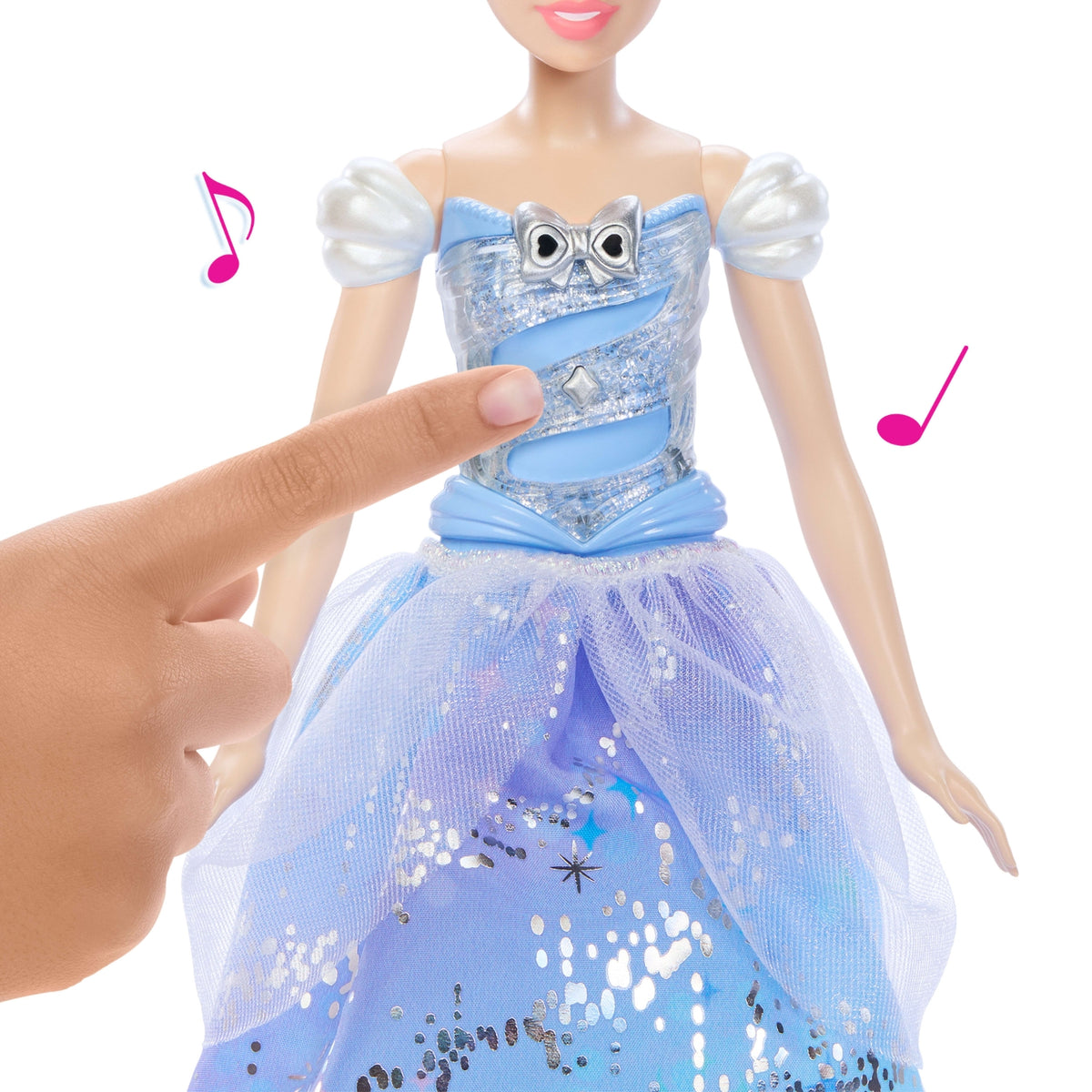 Mattel Games Poupée Cendrillon Robe Enchantée