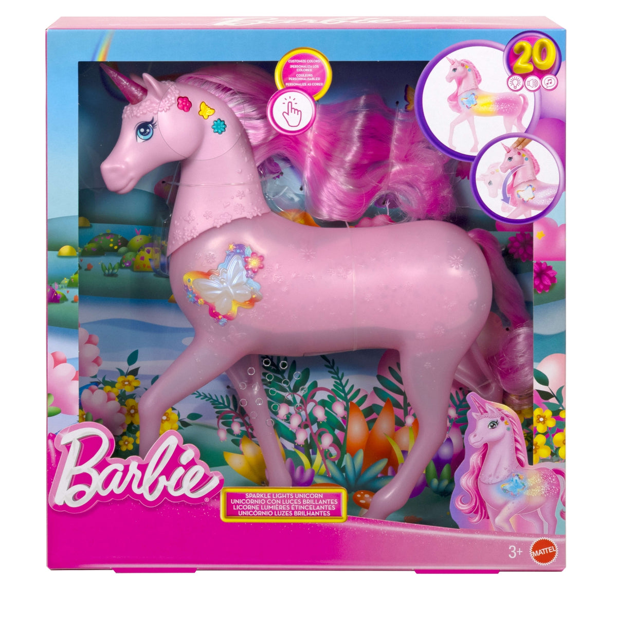 Mattel Barbie Licorne sons et lumières