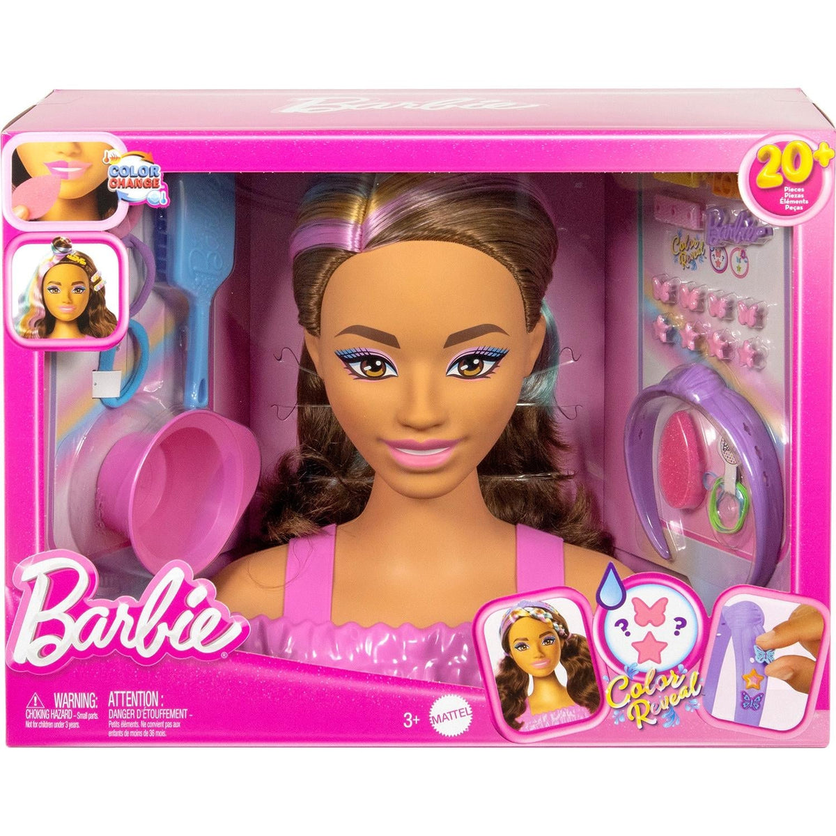 Mattel Barbie Tête a coiffée brune