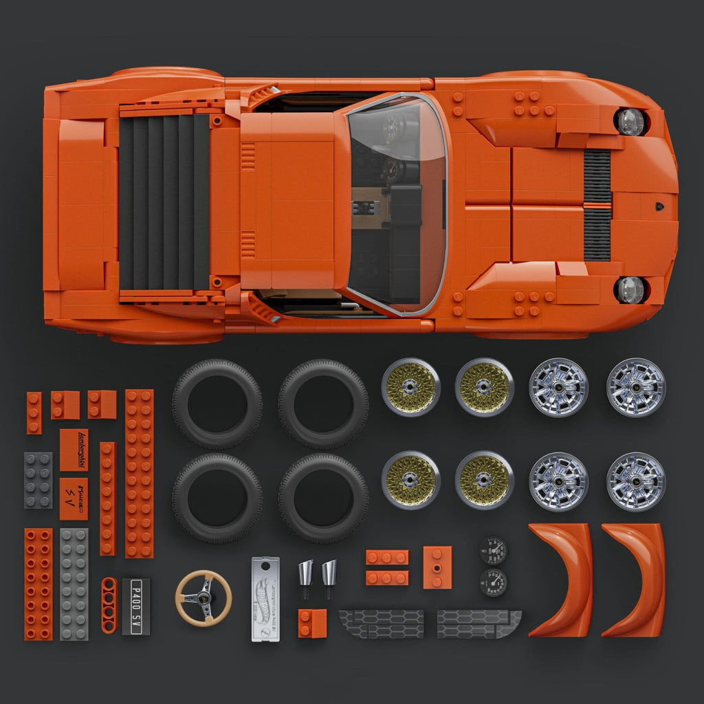 Mattel Coffret de Construction Lamborghini Miura P400 SV de 1971 Hot Wheels
