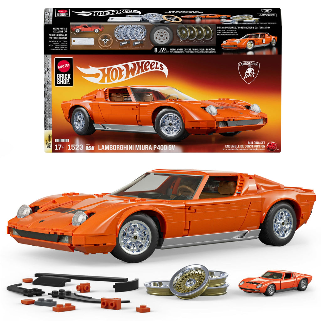 Mattel Coffret de Construction Lamborghini Miura P400 SV de 1971 Hot Wheels