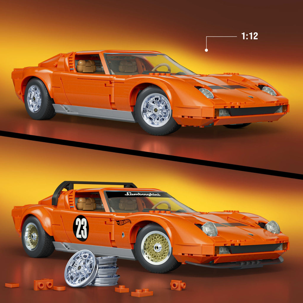 Mattel Coffret de Construction Lamborghini Miura P400 SV de 1971 Hot Wheels