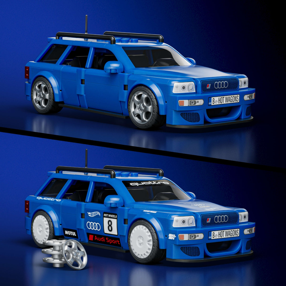 Mattel Voiture Hot Wheels à construire '94 Audi Avant RS 2 Brick Shop