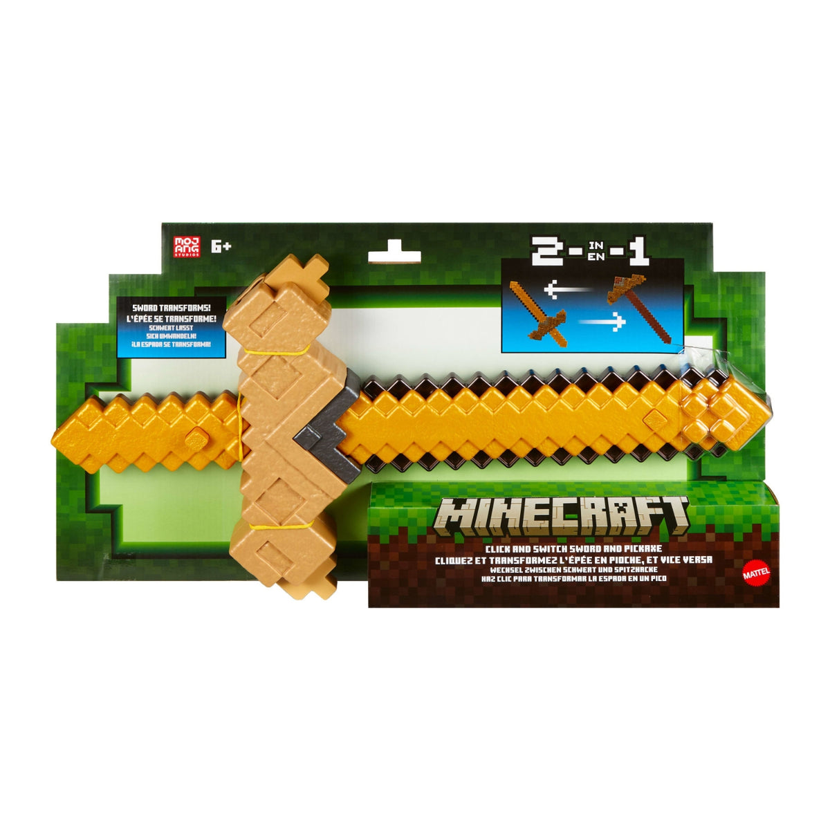 Mattel Épée-Pioche Transformable Minecraft